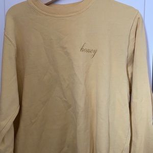 Yellow crew neck